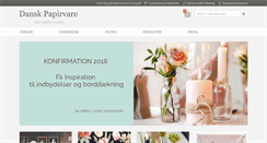 Desktop Screenshot of danskpapirvare.dk