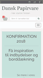 Mobile Screenshot of danskpapirvare.dk